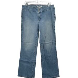 Tommy Hilfiger VTG Hipster Bootcut Jeans Women SZ 14 Blue Classic Retro Denim